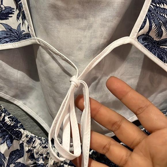 STAUD MYLA DRESS IN BLUE TOILE NWT - Picture 15 of 17